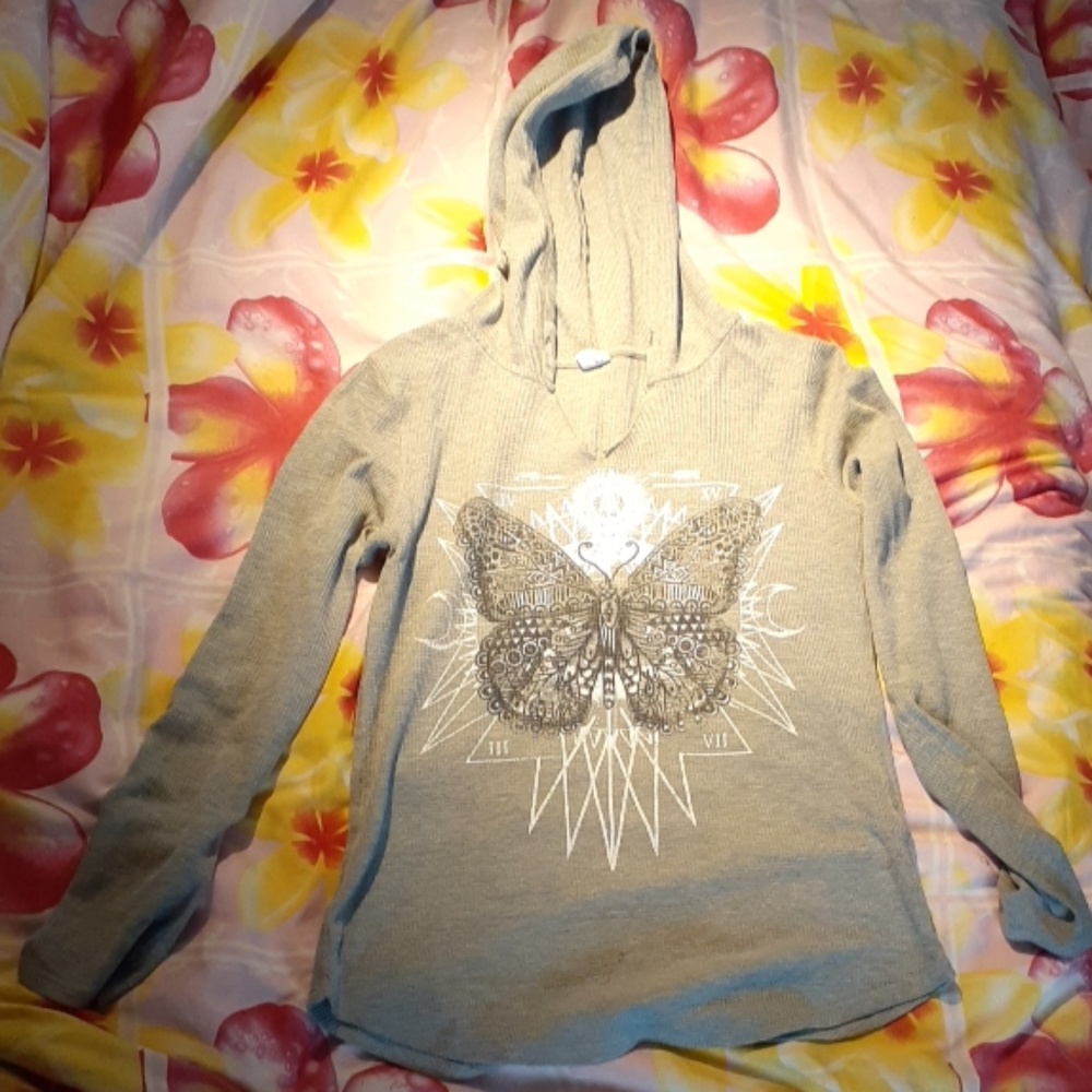 SWS gray butterfly sweatshirt